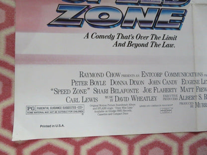 SPEED ZONE US ONE SHEET POSTER PETER BOYLE  JOHN CANDY