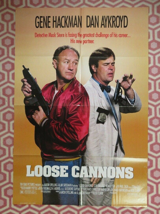 LOOSE CANNONS US ONE SHEET POSTER GENE HACKMAN DAN AYKROYD 1989