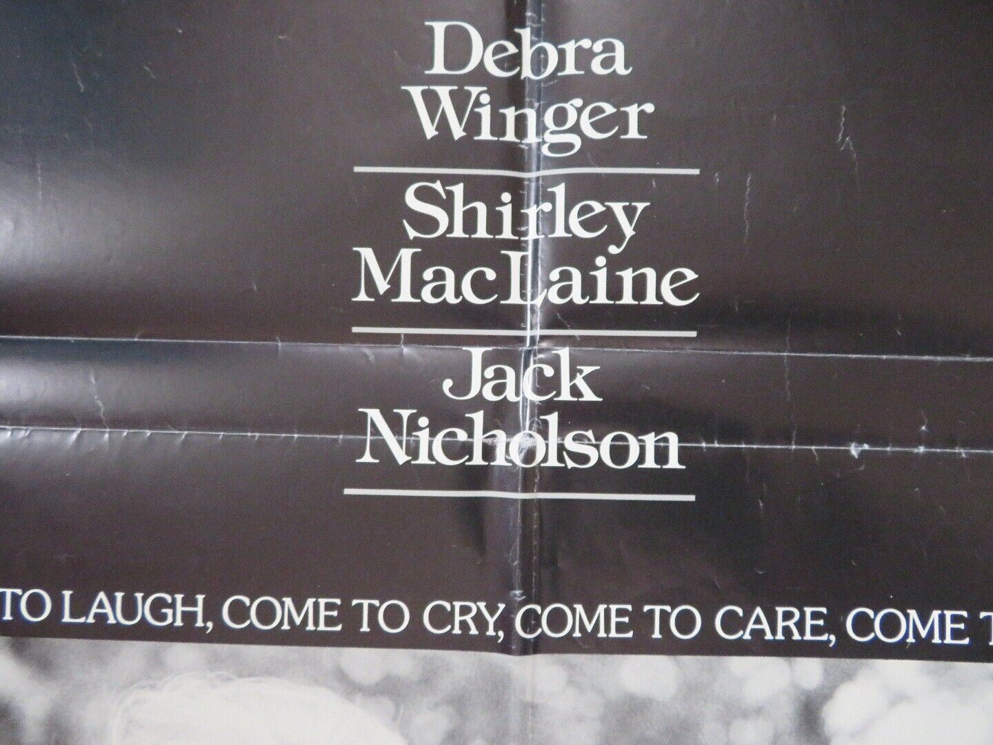 TERMS OF ENDEARMENT US ONE SHEET POSTER JACK NICHOLSON 1983