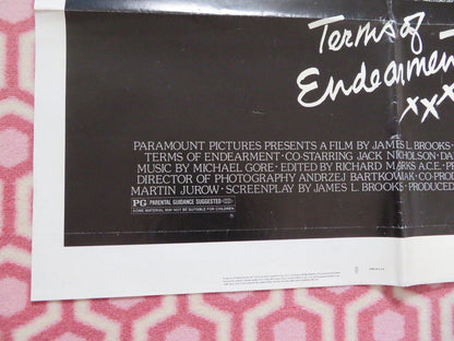 TERMS OF ENDEARMENT US ONE SHEET POSTER JACK NICHOLSON 1983