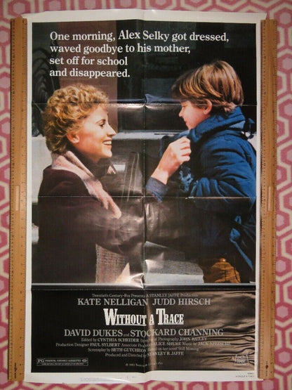 WITHOUT A TRACE US ONE SHEET POSTER KATE NELLIGAN JUDD HIRSCH 1983