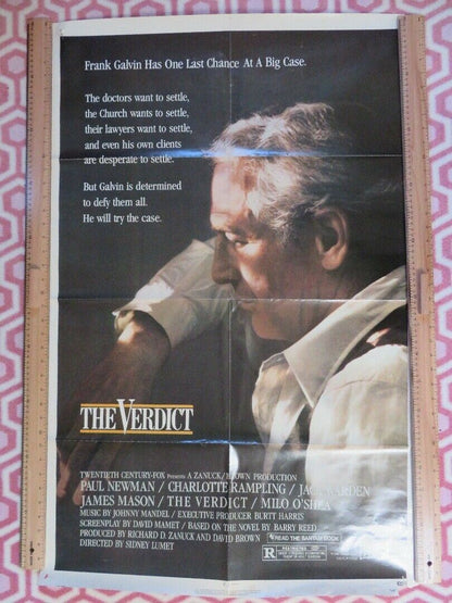 THE VERDICT US ONE SHEET POSTER PAUL NEWMAN 1982