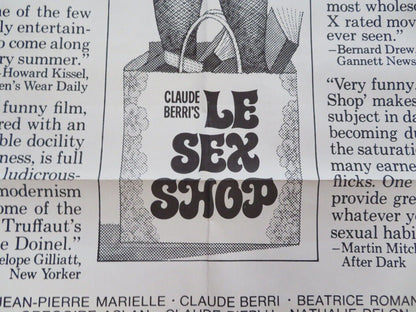 LE SEX SHOP US ONE SHEET POSTER CLAUDE BERRI 1972