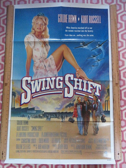 SWING SHIFT US ONE SHEET POSTER GOLDIE HAWN KURT RUSSELL 1984