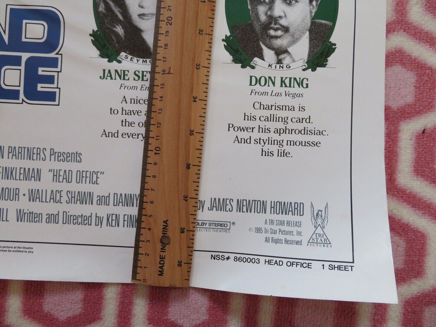 HEAD OFFICE  US ONE SHEET POSTER DANNY DEVITO DON KING 1985