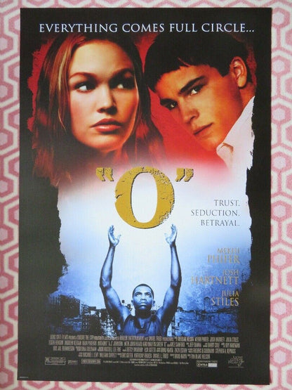 O (OTHELLO) US ONE SHEET ROLLED POSTER MEKHI PHIFER JOSH HARTNETT 2001