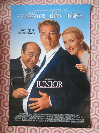 JUNIOR US ONE SHEET ROLLED POSTER SCHWARZENEGGER DE VITO 1994