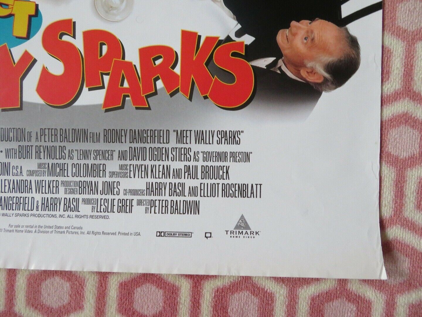 MEET WALLY SPARKS US ONE SHEET ROLLED POSTER RODNEY DANGERFIELD 1997