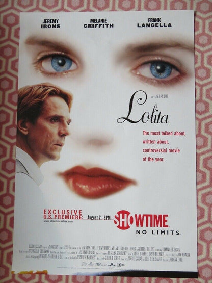 LOLITA  US ONE SHEET ROLLED POSTER JEREMY IRONS MELANIE GRIFFITH 1997