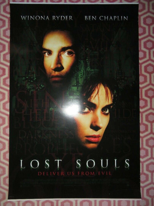 LOST SOULS US ONE SHEET ROLLED POSTER WINONA RYDER BEN CHAPLIN 2000