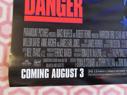 CLEAR AND PRESENT DANGER US ONE SHEET ROLLED POSTER HARRISON FORD 1994