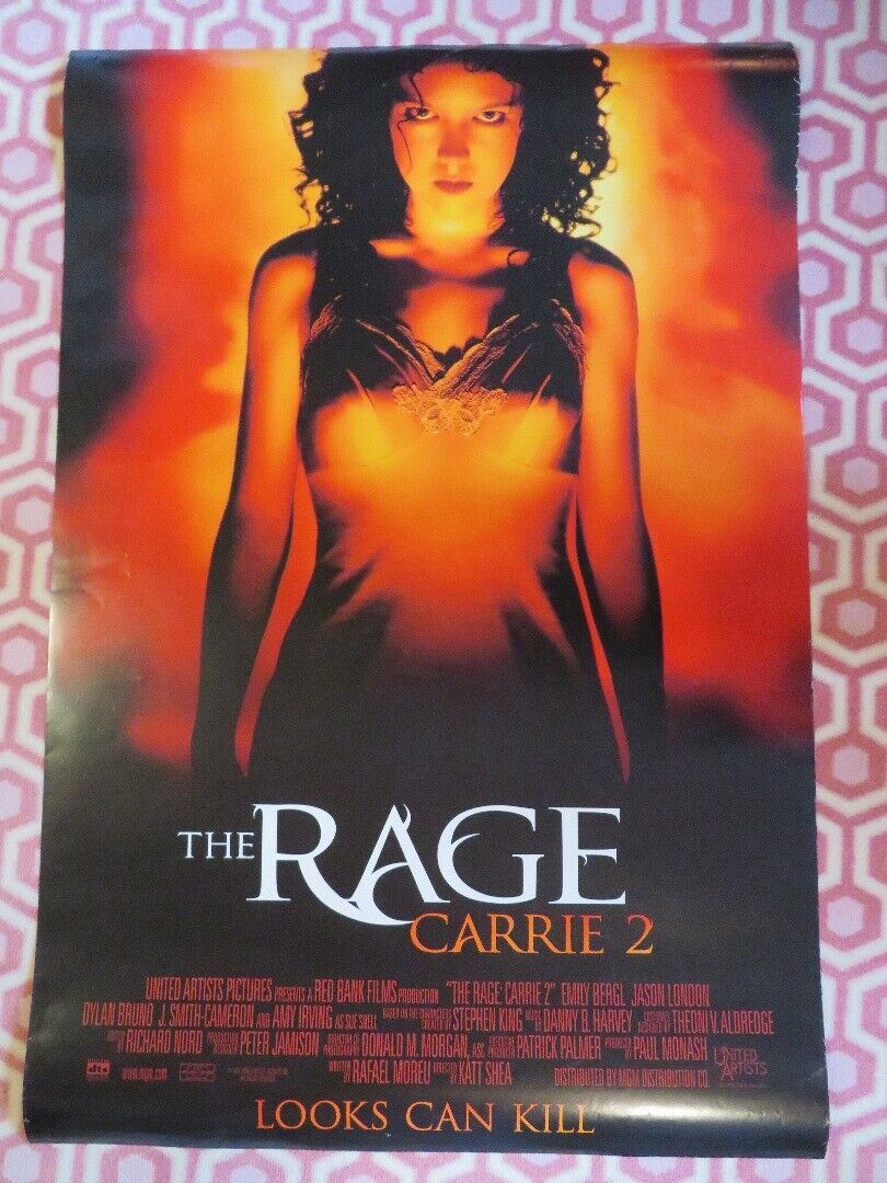 THE RAGE CARRIE 2 US ONE SHEET ROLLED POSTER STEPHEN KING EMILY BERGL 1999