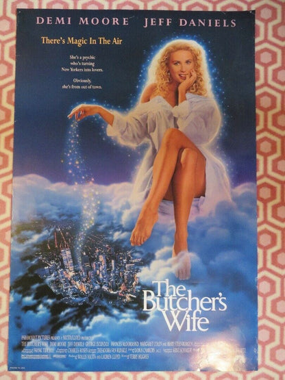 THE BUTCHER'S WIFE US ONE SHEET ROLLED POSTER DEMI MOORE JEFF DANIELS 1991