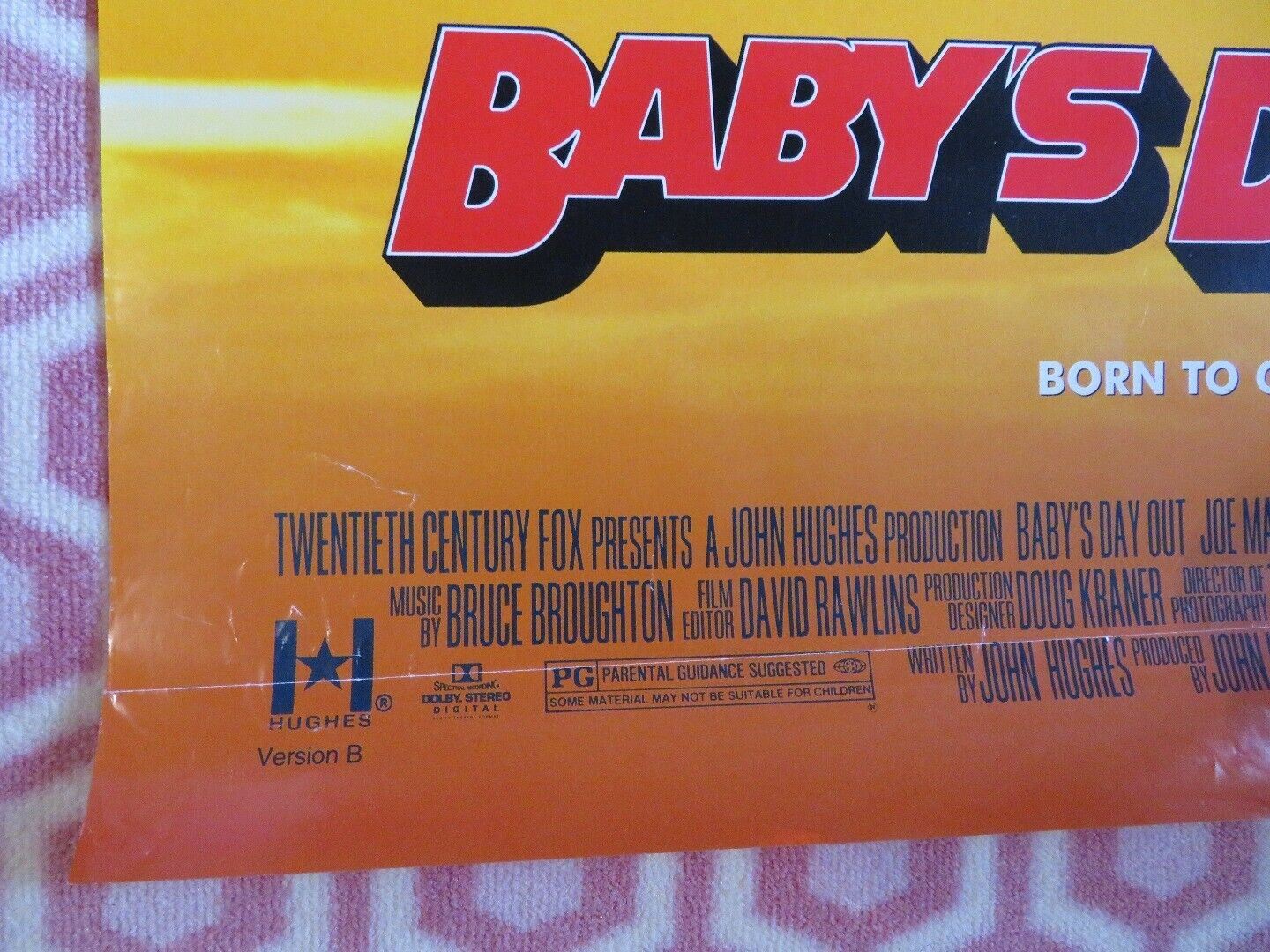 BABY'S DAY OUT US ONE SHEET ROLLED POSTER JOE MANTEGNA 1994 VERSION B