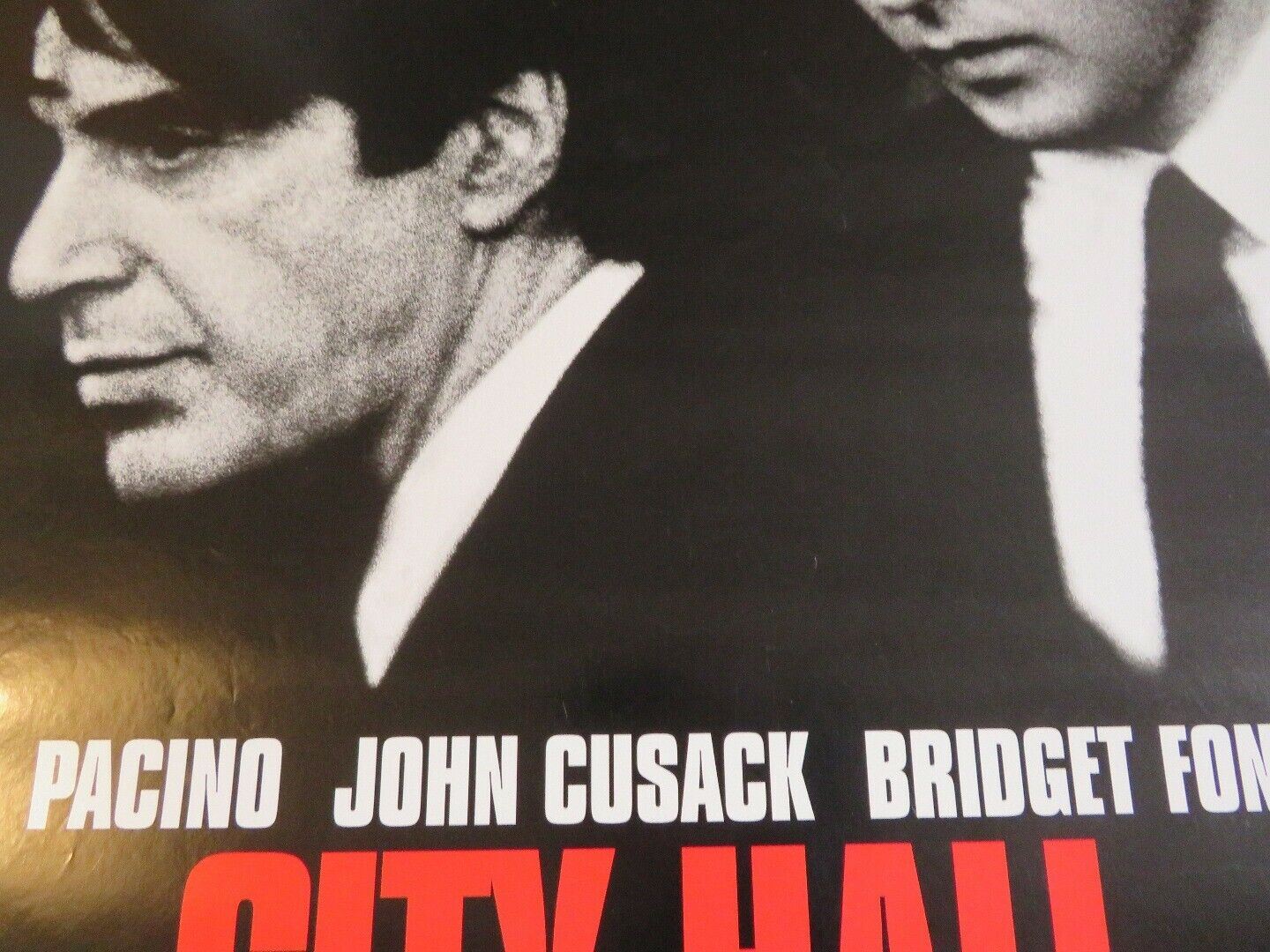 CITY HALL US ONE SHEET ROLLED POSTER AL PACINO JOHN CUSACK  1996