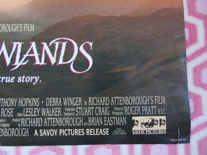 SHADOWLANDS US ONE SHEET ROLLED POSTER ANTHONY HOPKINS RICHARD ATTENBROUGH 1993