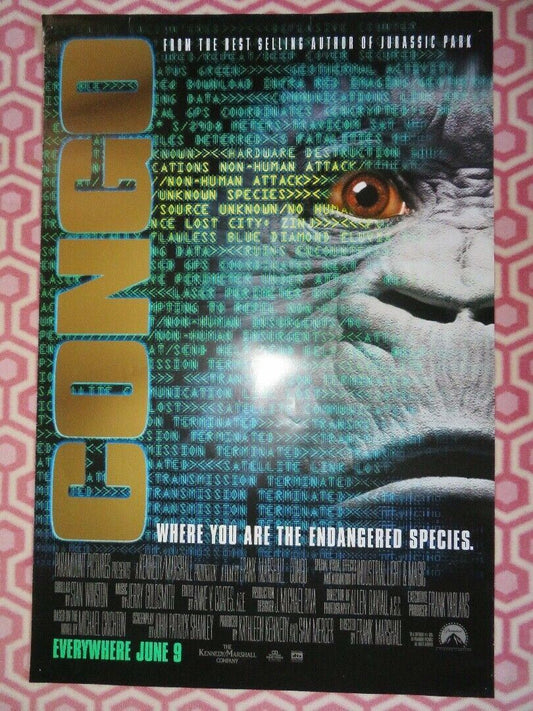 CONGO US ONE SHEET ROLLED POSTER TIM CURRY LAURA LINNEY  1995