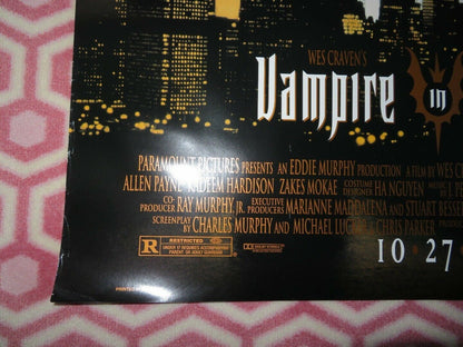 VAMPIRE IN BROOKLYN US ONE SHEET ROLLED POSTER WES CRAVEN EDDIE MURPHY  1995