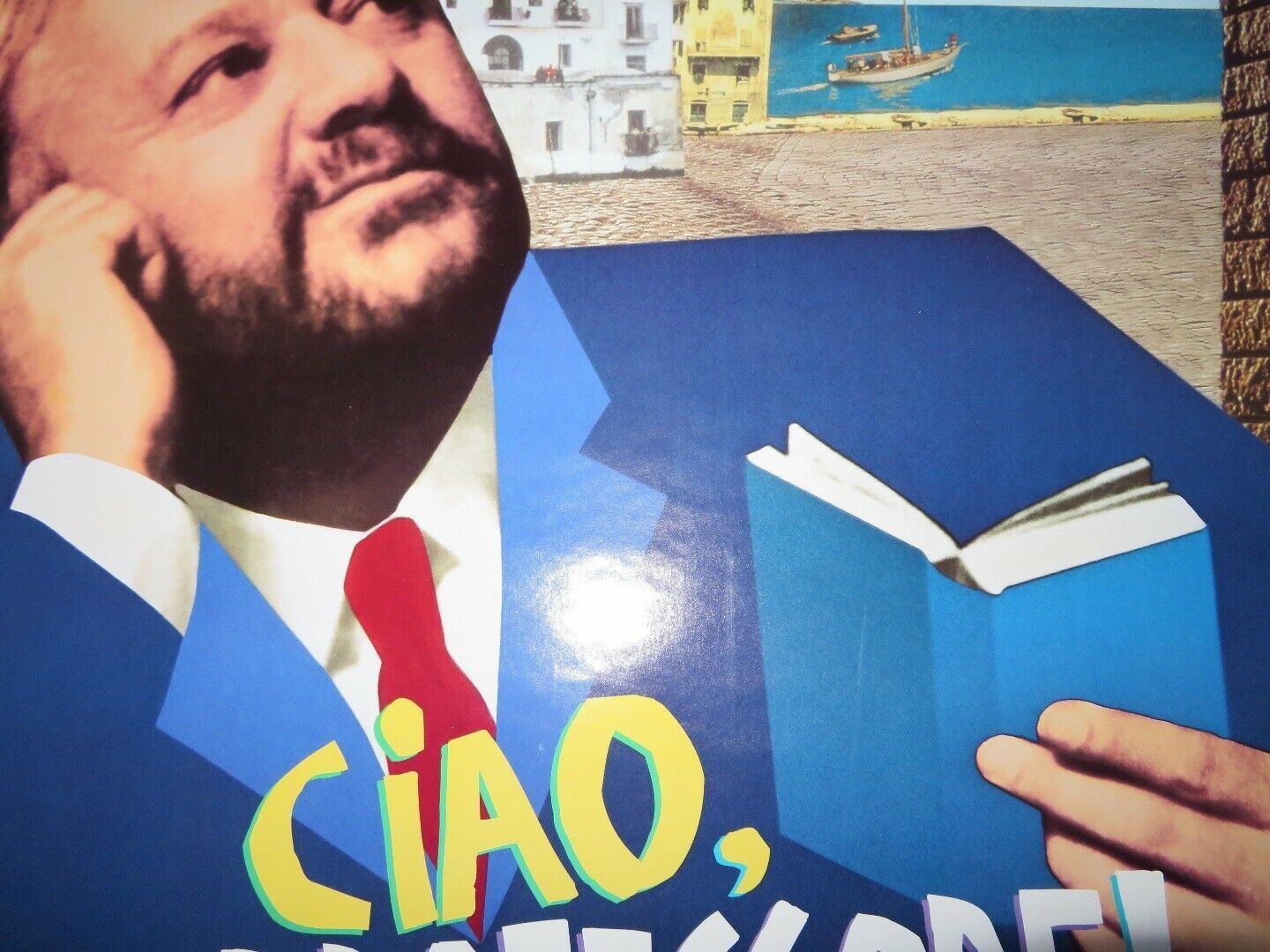 CIAO, PROFESSORE! VHS US ONE SHEET ROLLED POSTER PAOLO VILLAGGIO 1992