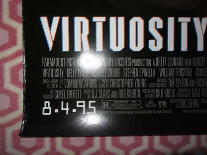 VIRTUOSITY US ONE SHEET ROLLED POSTER DENZEL WASHINGTON 1995