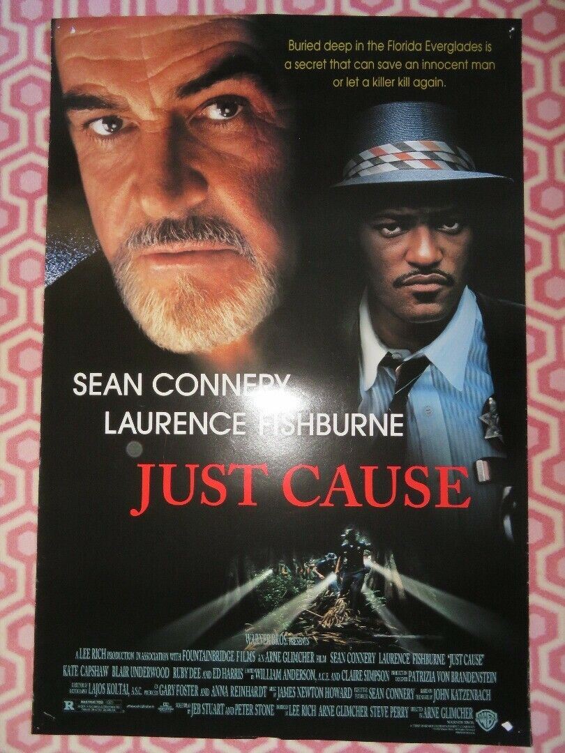 JUST CAUSE US ONE SHEET ROLLED POSTER SEAN CONNERY LAURENCE FISHBURNE  1995