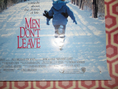 MEN DON'T LEAVE ONE SHEET ROLLED POSTER JESSICA LANGE JOAN CUSACK 1990