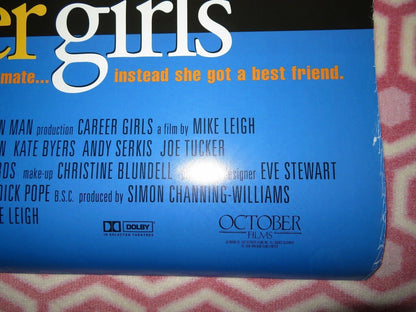 CAREER GIRLS ONE SHEET ROLLED POSTER MIKE LEIGH KATRIN CARTLIDGE 1997