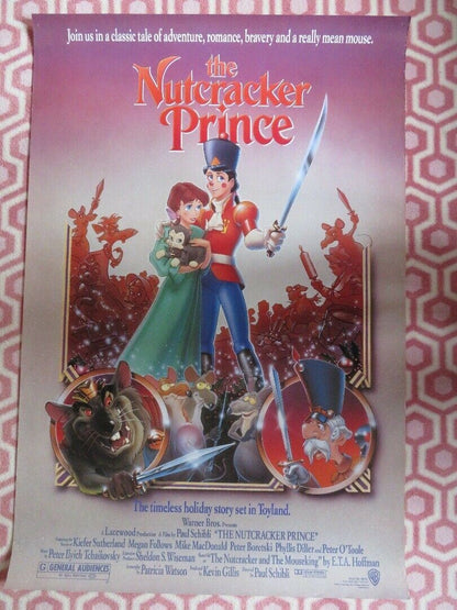 THE NUTCRACKER PRINCE ONE SHEET ROLLED POSTER KIEFER SUTHERLAND 1990