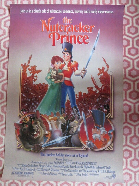 THE NUTCRACKER PRINCE ONE SHEET ROLLED POSTER KIEFER SUTHERLAND 1990