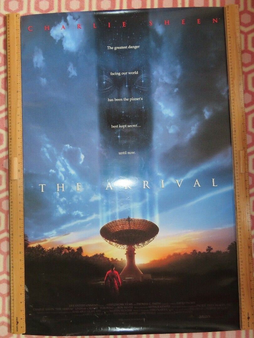 THE ARRIVAL ONE SHEET ROLLED POSTER CHARLIE SHEEN 1996