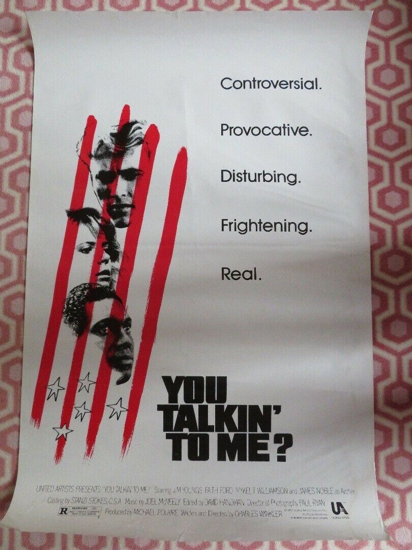 YOU TALKIN' TO ME? ONE SHEET ROLLED POSTER JIM YOUNGS 1987