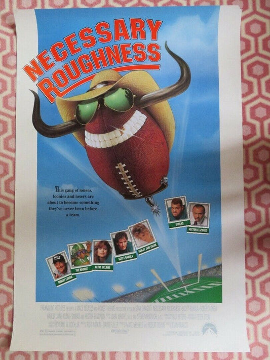 NECESSARY ROUGHNESS ONE SHEET ROLLED POSTER ROBERT LOGGIA KATHY IRELAND 1991