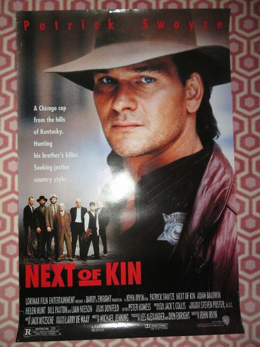 NEXT OF KIN ONE SHEET ROLLED POSTER PATRICK SWAYZE 1989