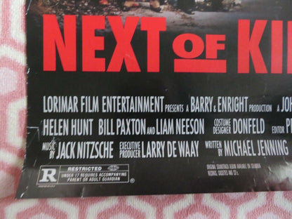 NEXT OF KIN ONE SHEET ROLLED POSTER PATRICK SWAYZE 1989