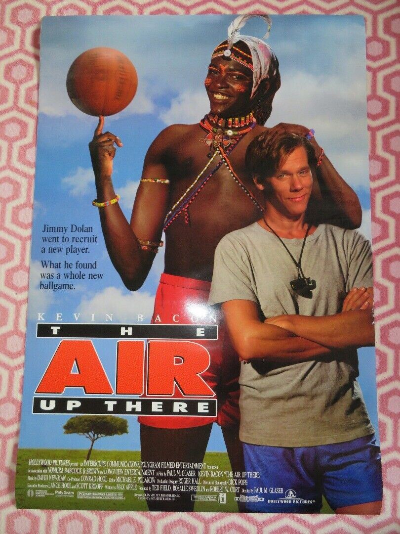 THE AIR UP THERE ONE SHEET ROLLED POSTER KEVIN BACON  1994