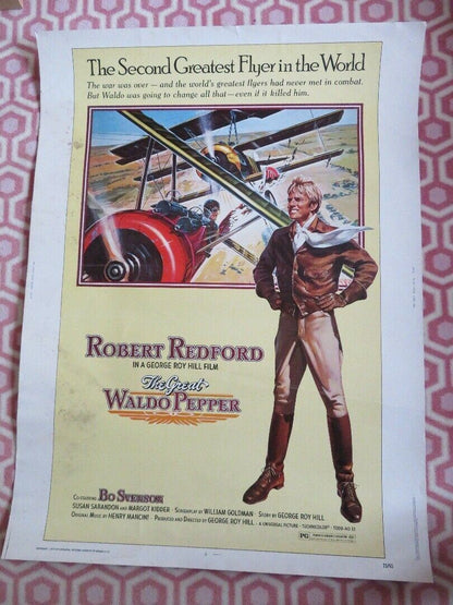 THE GREAT WALDO PEPPER 30"x 40" ON CARD ROLLED POSTER ROBERT REDFORD 1975