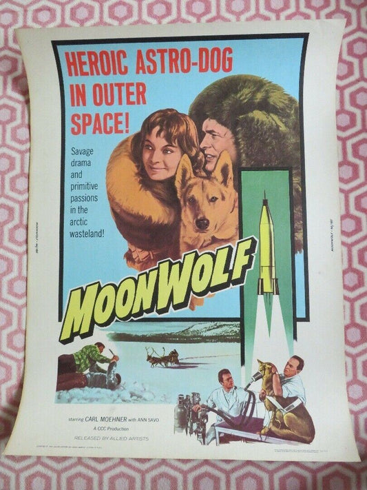 MOONWOLF 30"x 40" ON CARD ROLLED POSTER CARL MOEHNER ANN SAVO R1966