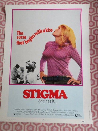 STIGMA 30"x 40" ON CARD ROLLED POSTER RELEASING PHILIP M.THOMAS HARLAN POE 1972