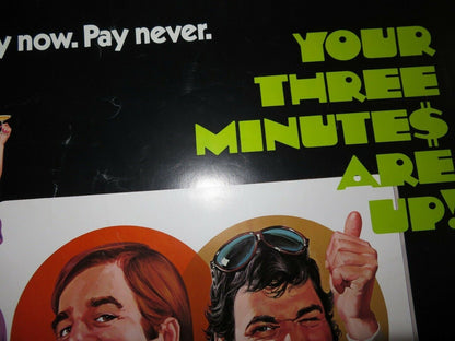 YOUR THREE MINUTES ARE UP 30"x 40" ON CARD ROLLED POSTER BEAU BRIDGES 1973