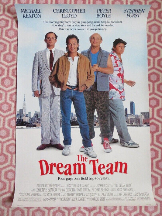 THE DREAM TEAM ONE SHEET ROLLED POSTER MICHAEL KEATON CHRISTOPHER LLOYD 1989