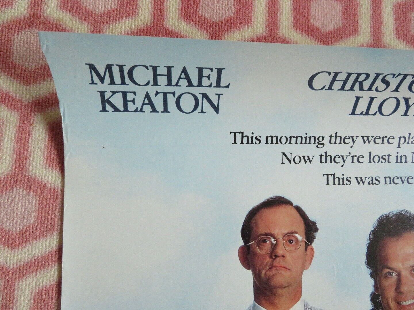 THE DREAM TEAM ONE SHEET ROLLED POSTER MICHAEL KEATON CHRISTOPHER LLOYD 1989