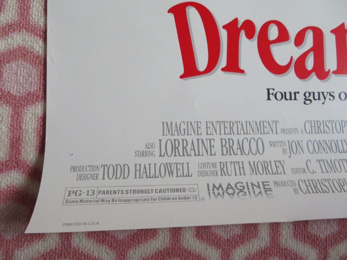 THE DREAM TEAM ONE SHEET ROLLED POSTER MICHAEL KEATON CHRISTOPHER LLOYD 1989