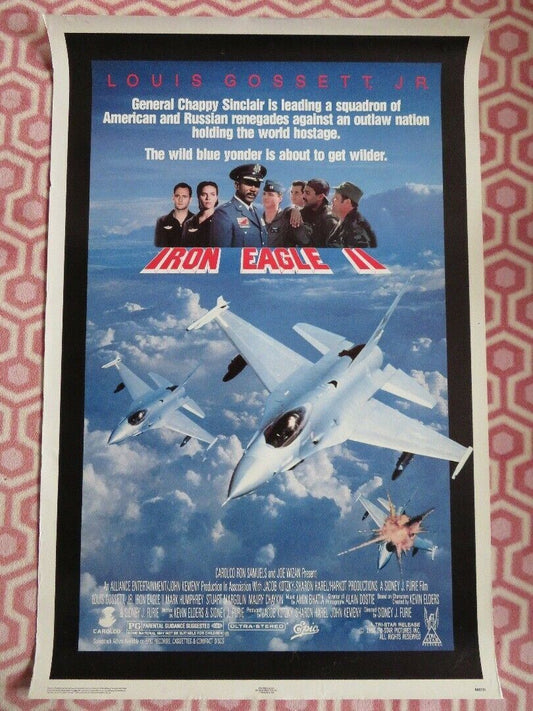 IRON EAGLE 2 ONE SHEET ROLLED POSTER MARK HUMPHREY 1988