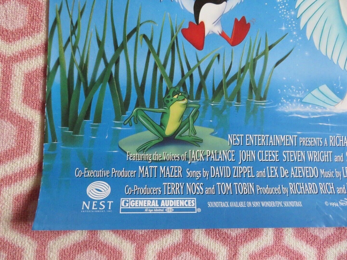 THE SWAN PRINCESS ONE SHEET ROLLED POSTER JOHN CLEESE  1994