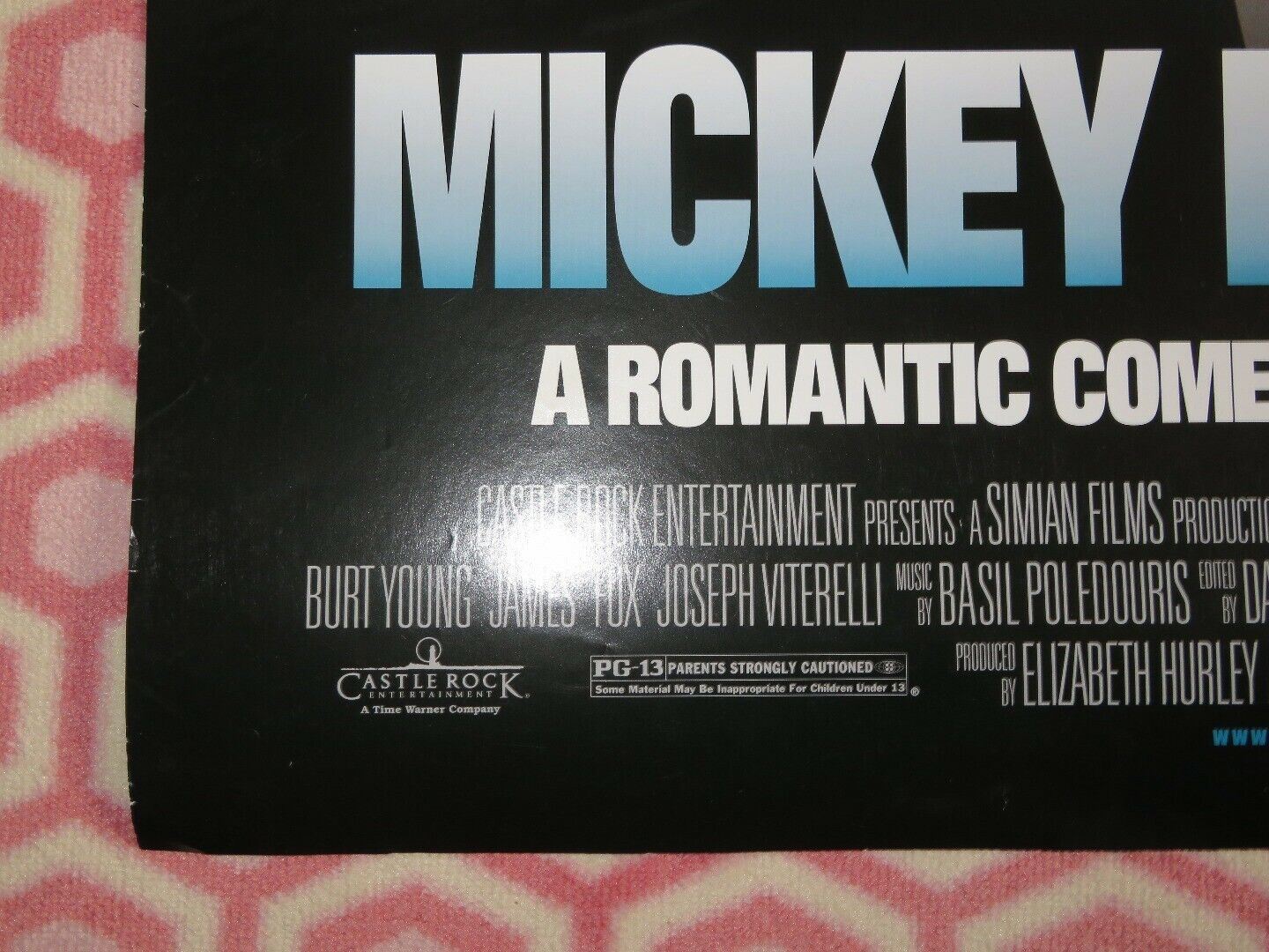 MICKEY BLUE EYES ONE SHEET ROLLED POSTER HUGH GRANT JAMES CAAN 1999