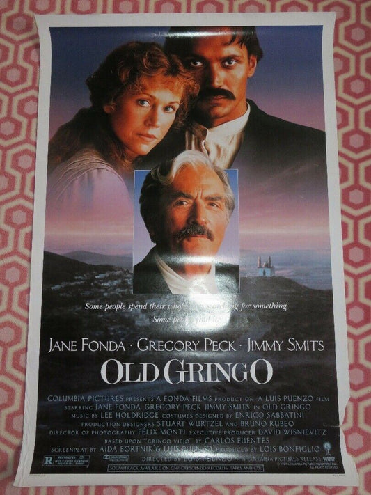 OLD GRINGO ONE SHEET ROLLED POSTER JANE FONDA GREGORY PECK 1989