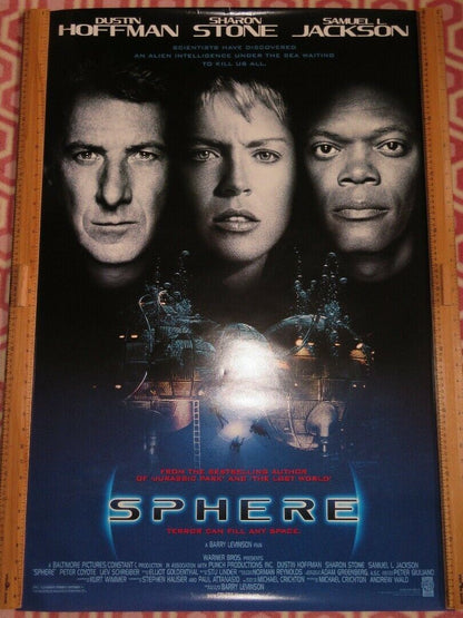 SPHERE ONE SHEET ROLLED POSTER SHARON STONE JACKSON HOFFMAN 1998