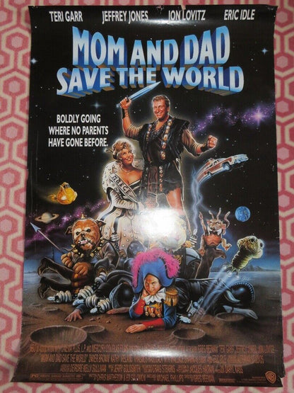 MOM AND DAD SAVE THE WORLD ONE SHEET ROLLED POSTER TERI GARR ERIC IDLE 1992