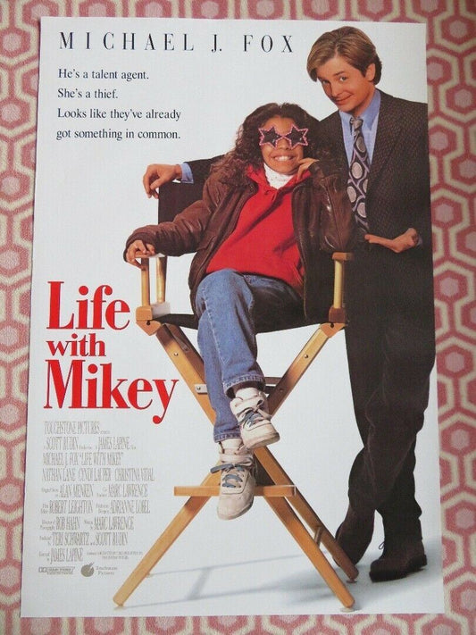 LIFE WITH MIKEY ONE SHEET ROLLED POSTER MICHAEL J. FOX CYNDI LAUPER 1993