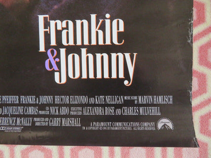 FRANKIE & JOHNNY ONE SHEET ROLLED POSTER AL PACINO MICHELLE PFEIFFER 1991